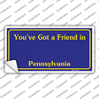 Pennsylvania State Background Novelty Sticker Decal