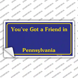 Pennsylvania State Background Novelty Sticker Decal