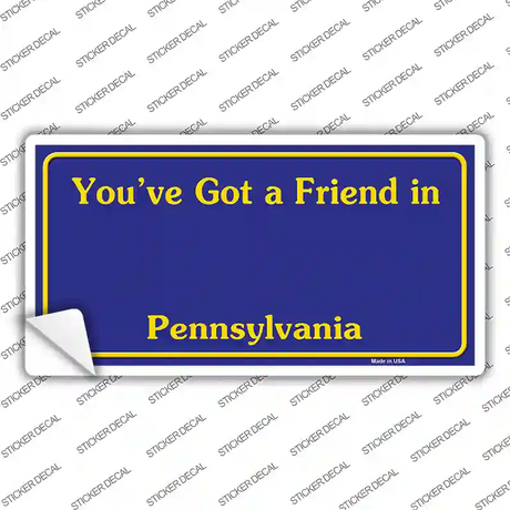Pennsylvania State Background Novelty Sticker Decal