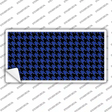Blue Black Houndstooth Novelty Sticker Decal
