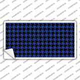 Blue Black Houndstooth Novelty Sticker Decal