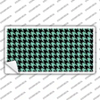 Mint Black Houndstooth Novelty Sticker Decal