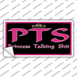 P.T.S. Novelty Sticker Decal