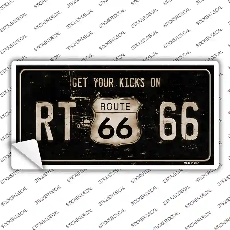 Route 66 Get Your Kicks Novelty Sticker Decal