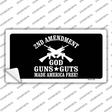 God, Guns, Guts Novelty Sticker Decal