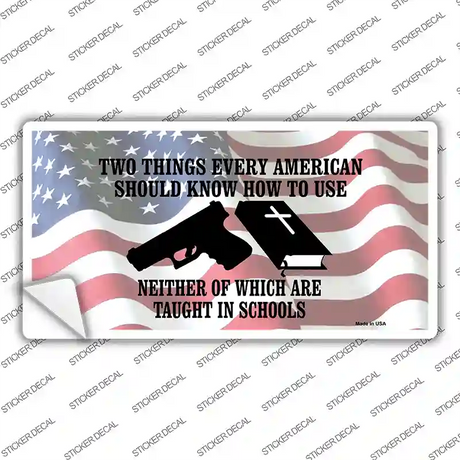 Every American Should Know Novelty Sticker Decal