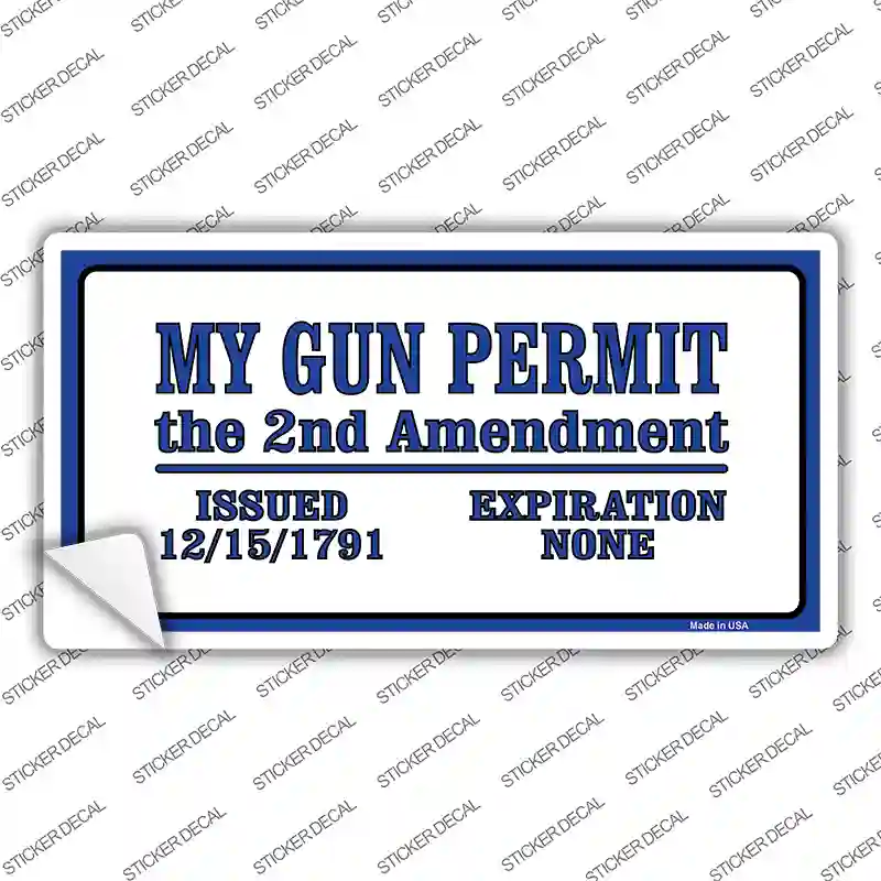 My Gun Permit Novelty Sticker Decal