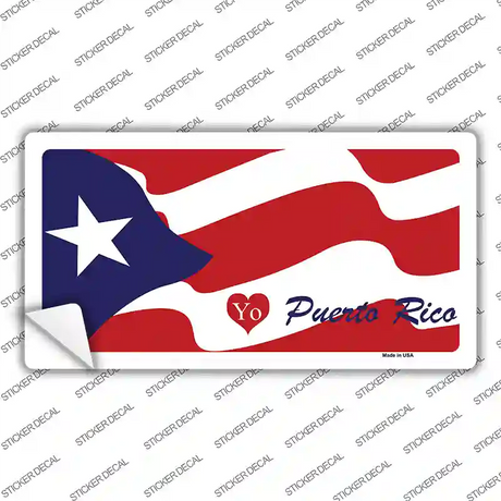 I Heart Puerto Rico Novelty Sticker Decal