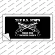 The BS Stops Novelty Sticker Decal