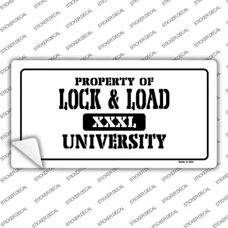 Lock And Load Novelty Sticker Decal