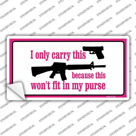 I Carry This Gun Novelty Sticker Decal