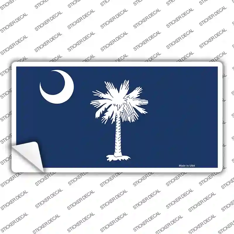 South Carolina Blue Flag Novelty Sticker Decal