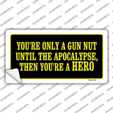 Gun Nut Novelty Sticker Decal