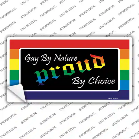 Gay By Nature Novelty Sticker Decal