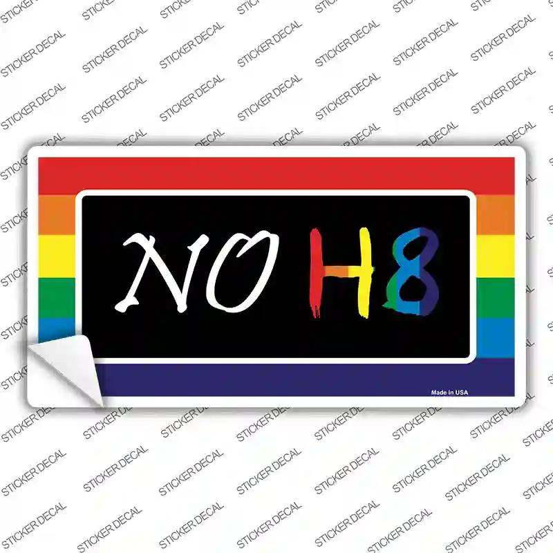 NO H8 Novelty Sticker Decal