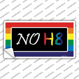NO H8 Novelty Sticker Decal