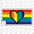 Rainbow Heart Novelty Sticker Decal