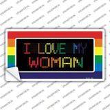 I Love My Woman Novelty Sticker Decal