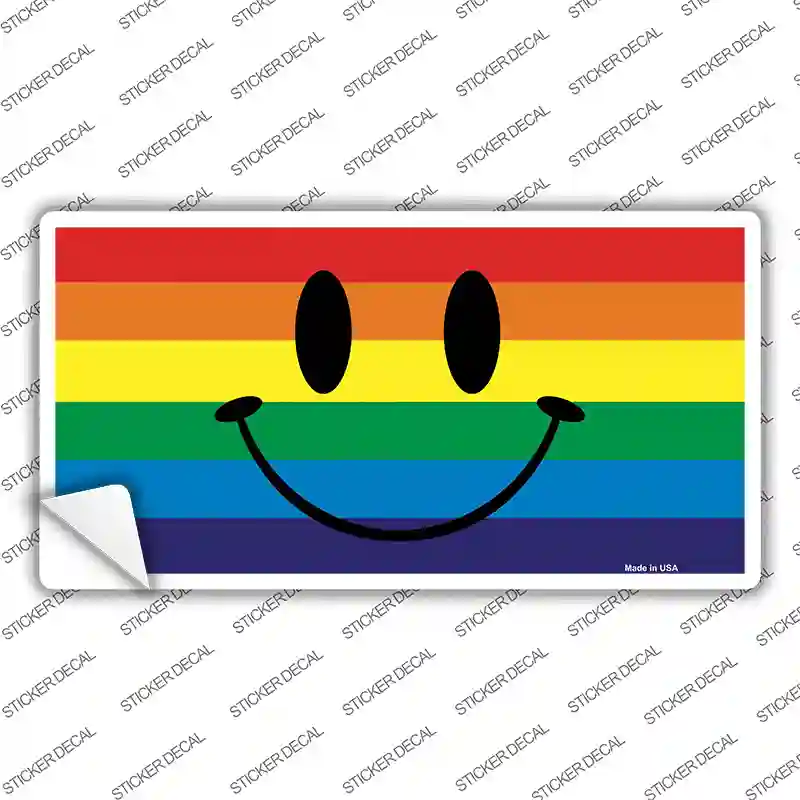 Smiley Face Novelty Sticker Decal