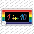 1 In 10 Novelty Sticker Decal