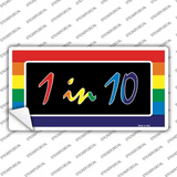 1 In 10 Novelty Sticker Decal