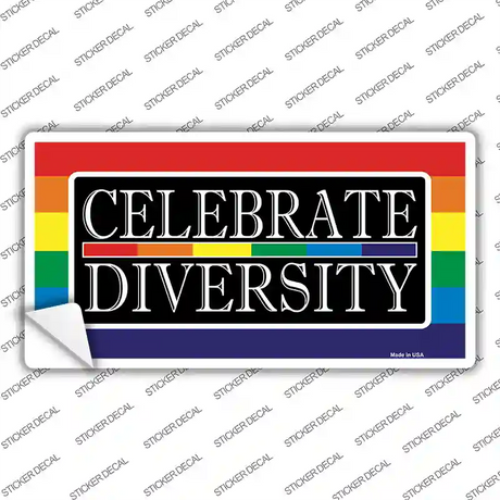 Celebrate Diversity Novelty Sticker Decal