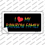 I Love My Rainbow Family Novelty Sticker Decal