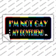 Im Not Gay But My Boyfriend Is Novelty Sticker Decal