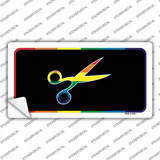 Scissors Novelty Sticker Decal