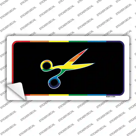 Scissors Novelty Sticker Decal