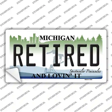 Retired Michigan State Novelty Sticker Decal