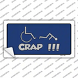 Handicap Crap Logo Novelty Sticker Decal