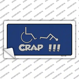 Handicap Crap Logo Novelty Sticker Decal