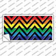 Rainbow Black Chevron Novelty Sticker Decal