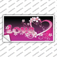 Love Heart And Flowers Novelty Sticker Decal