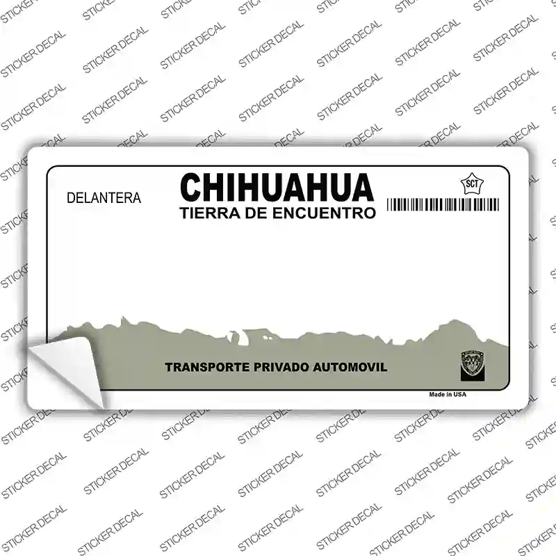 Chihuahua Mexico Background Novelty Sticker Decal