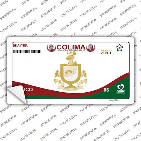 Colima Mexico Novelty Sticker Decal