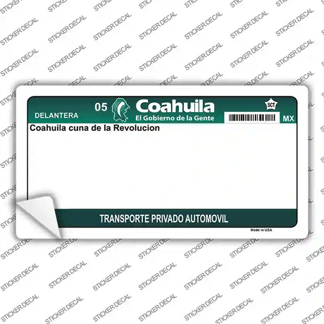 Coahuila Mexico Novelty Sticker Decal