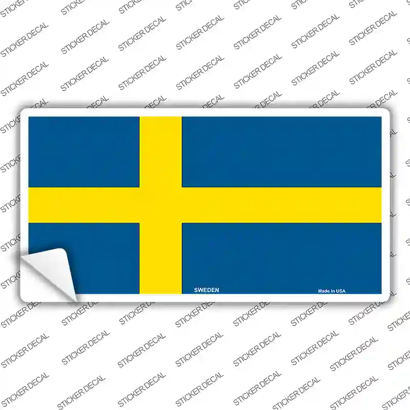 Sweden Flag Novelty Sticker Decal