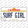 Surf Girl California Novelty Sticker Decal