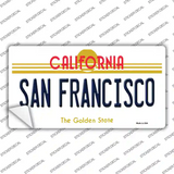 San Francisco California Novelty Sticker Decal