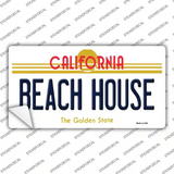Beach House California Novelty Sticker Decal