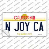 N Joy Ca California Novelty Sticker Decal