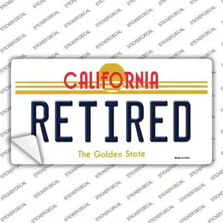 Retired California Novelty Sticker Decal