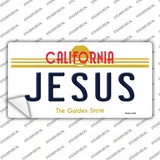 Jesus California Novelty Sticker Decal