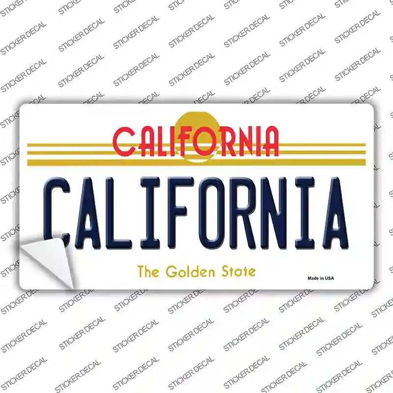 California Novelty Sticker Decal