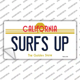 Surfs Up California Novelty Sticker Decal