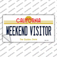 Weekend Vistor California Novelty Sticker Decal