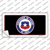 Federacion De Futbol De Chili Flag Novelty Sticker Decal