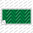Green Light Green Chevron Novelty Sticker Decal